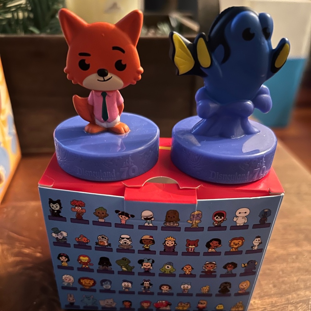 McDonald’s Disneyland 70th Anniversary Toys Nick Wilde and Dory
